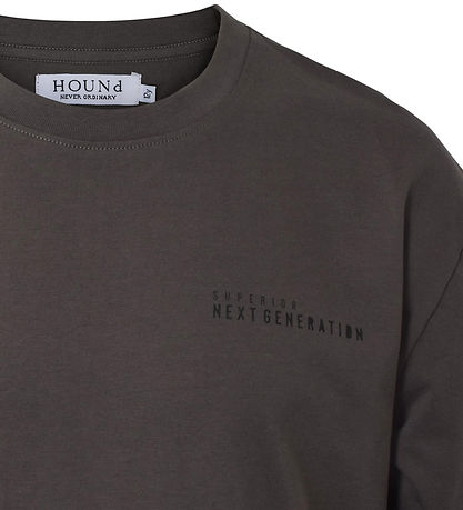 Hound T-Shirt - Armygrün m. Print