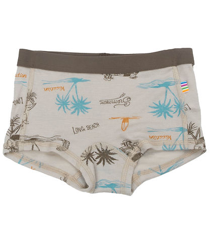 Joha Hipsters - Wol/Zijde - Beige m. Print