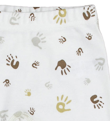 Joha Leggings - Off White w. Print