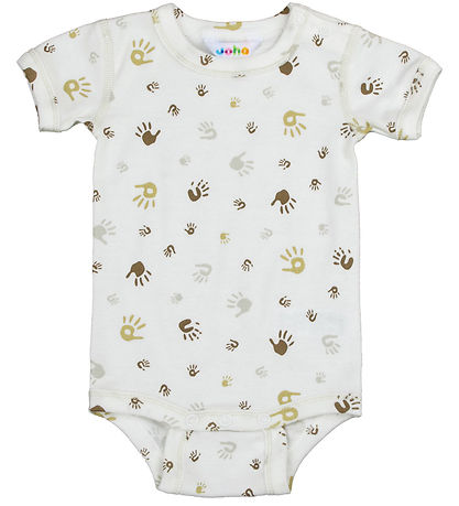 Joha Bodysuit k/æ - Off White w. Print