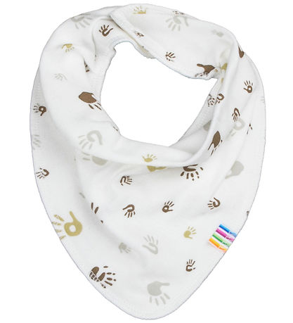 Joha Teething Bib - Off White w. Print
