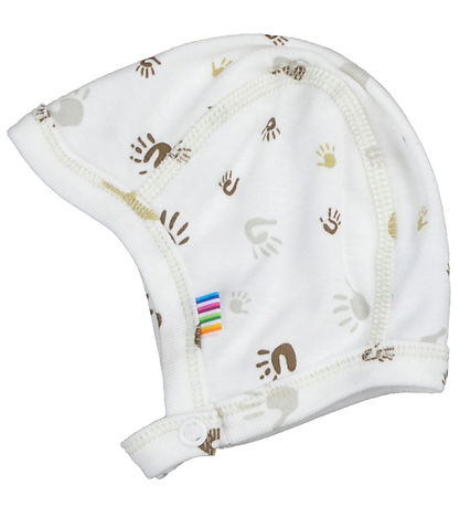 Joha Baby Hat - Off White w. Print