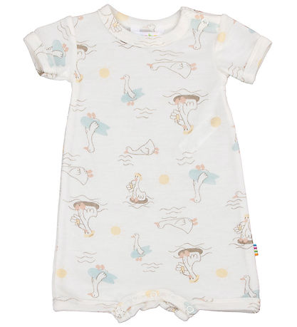 Joha Zomerromper - Wol/Zijde - Off White m. Print