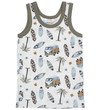 Joha Undershirt - Off White w. Print
