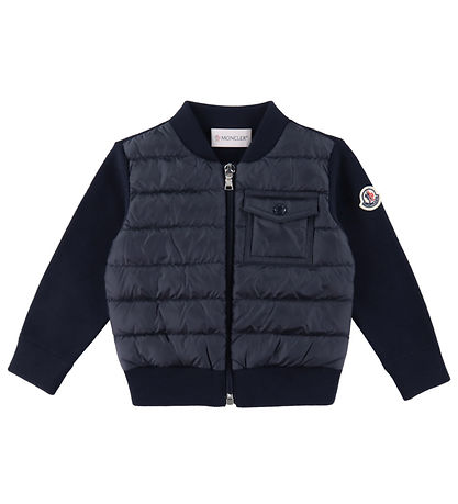 Moncler Cardigan - Knitted/Down - Navy