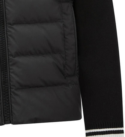 Moncler Cardigan - Stickad/Dun - Svart