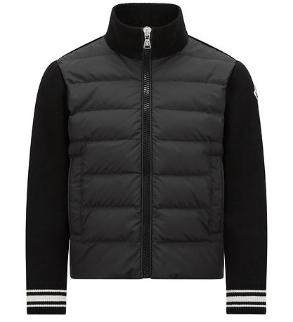 Moncler Cardigan - Stickad/Dun - Svart