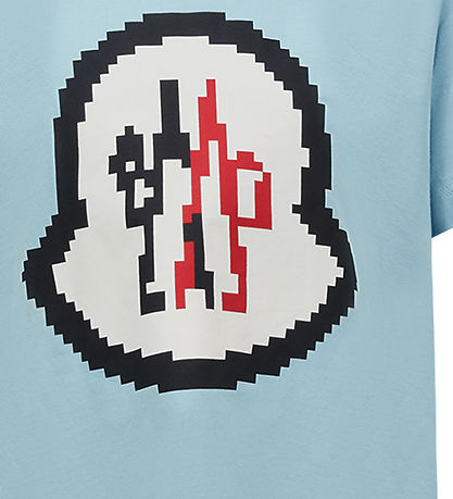 Moncler T-shirt - Open Blue w. Logo