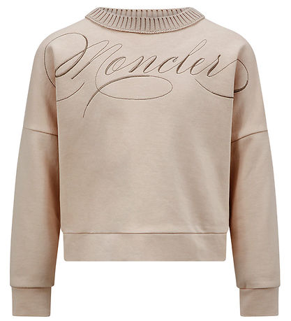 Moncler Peysa - Bleikt M. Útsaumur