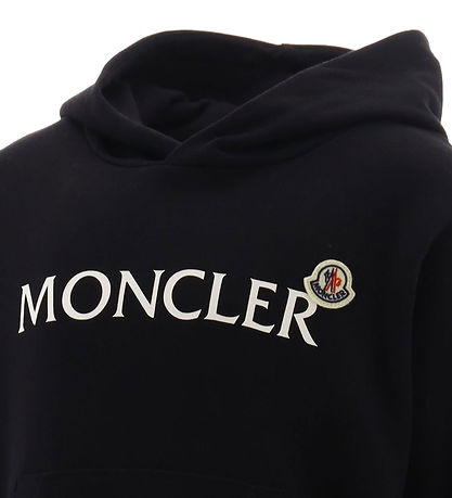 Moncler Kapuzenpullover - Schwarz m. Print