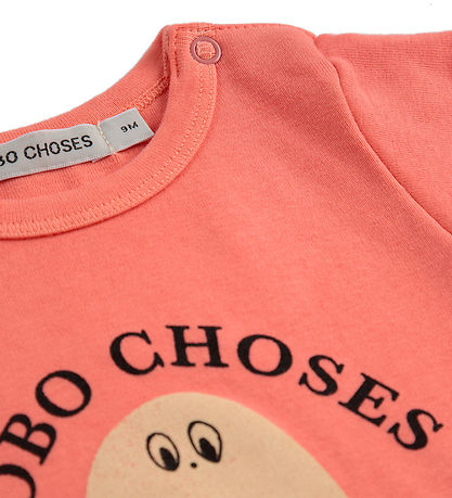 Bobo Choses Romper k/æ - Ochtendei - Coral Pink