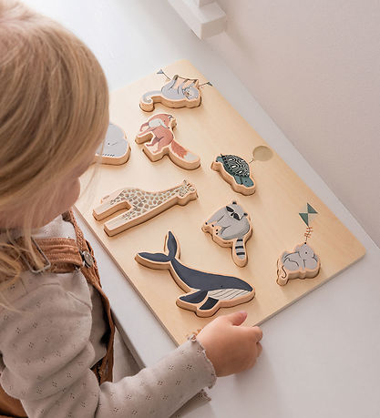 Sebra Jigsaw Puzzle - Wood - 8 Bricks - World Of Sebra