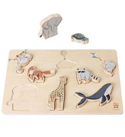 Sebra Jigsaw Puzzle - Wood - 8 Bricks - World Of Sebra