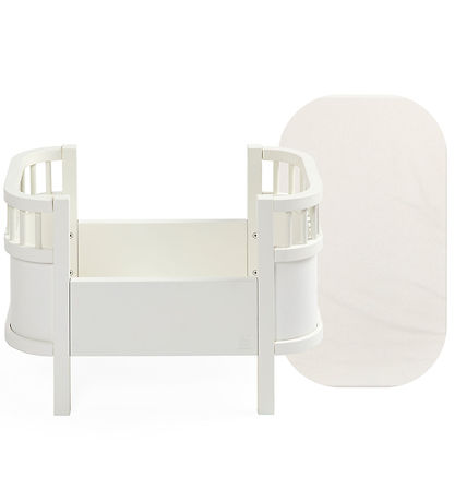 Sebra Doll'S Bed w. Mattress - Classic+ White