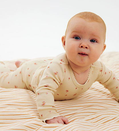 The New Siblings Leggings - Rib - TnsbNoella - White Swan AOP