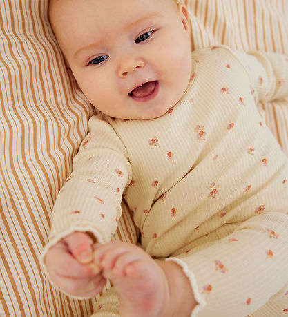 The New Siblings Leggings - Rib - TnsbNoella - White Swan AOP