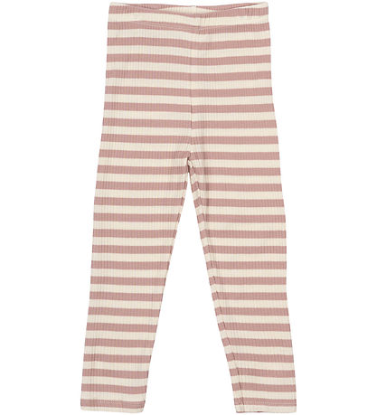 The New Siblings Leggings - Rib - TnsbFro - Adobe Rose Striped