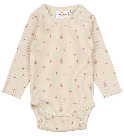 The New Siblings Bodysuit L/æ - Rib - TnsbNoella - White Swan AO