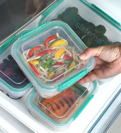 Sistema Lunchbox - 1.15L - Square Stax To Go - Turquoise