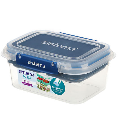 Sistema Lunchbox - 1 L Rectangle Stax To Go - Blue