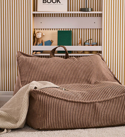 Kids Concept Sitzsack - 80 x 75 x 38 cm - Cord - Braun