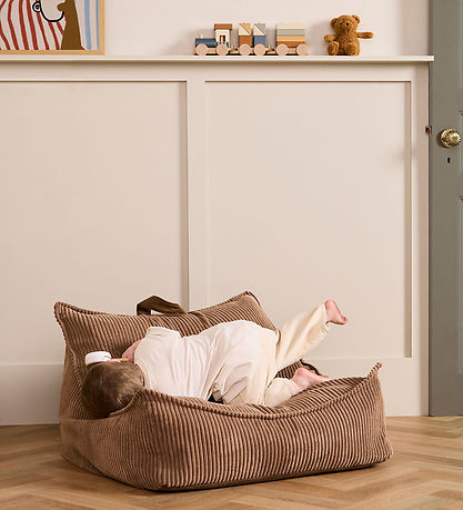 Kids Concept Sitzsack - 80 x 75 x 38 cm - Cord - Braun