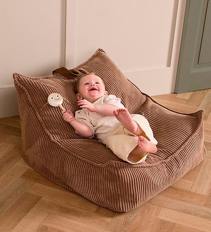 Kids Concept Sitzsack - 80 x 75 x 38 cm - Cord - Braun