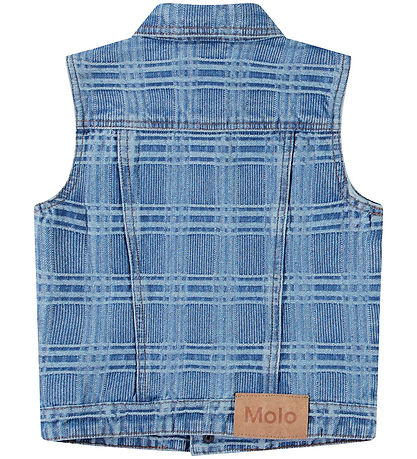 Molo Waistcoat - Denim - Hertha - Washed Check