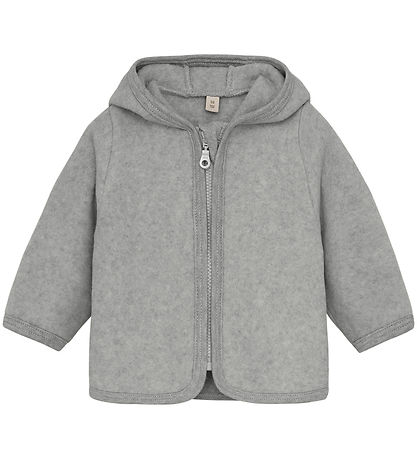 Huttelihut Neuletakki - Fleece - vaaleanharmaa Kirjava