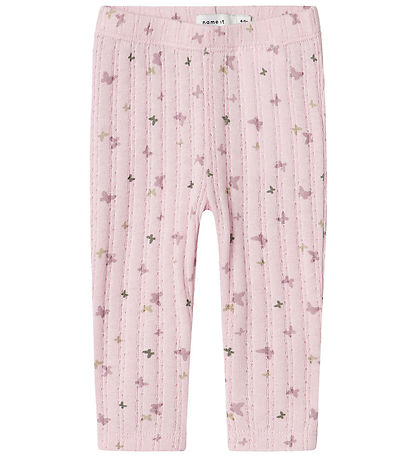 Name It Leggings - NbfBillia - Winsome Orchid w. Butterflies