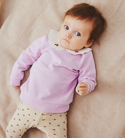 Name It Leggings - NbfBilia - Summer Sand w. Cherry