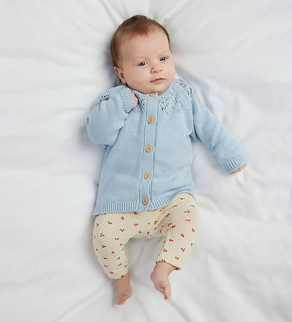 Name It Leggings - NbfBilia - Summer Sand w. Cherry