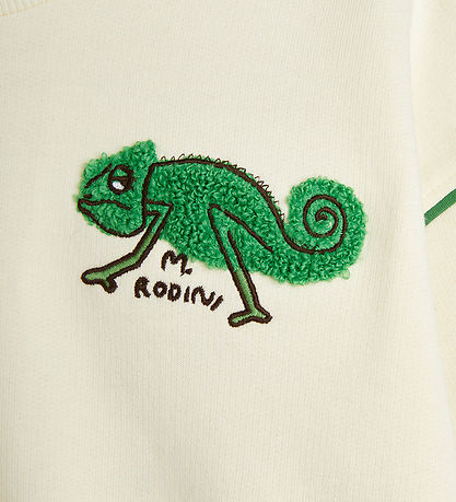 Mini Rodini Sweatshirt - Ödla - Offwhite