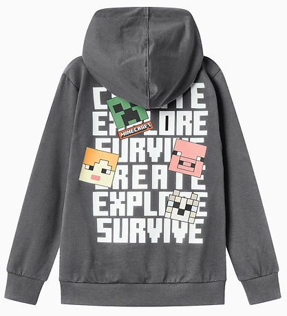 Name It Kapuzenpullover - NkmJacot Minecraft - Lavarauch m. Prin