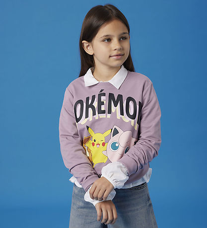 Name It Sweatshirt - NkfJima Pokémon - Elderberry w. Print