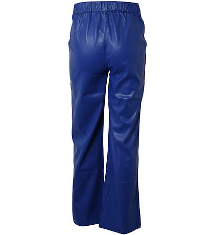 Hound Trousers - Imitation Leather - Wide - Cobalt Blue