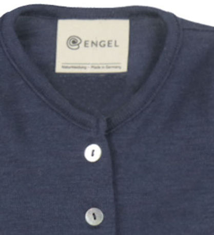 Engel Cardigan - Wool/Silk - Navy Blue