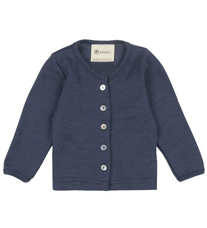 Engel Cardigan - Wool/Silk - Navy Blue