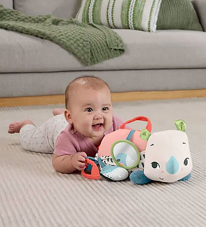 Fisher-Price Soft Toy - Planet Friends Tummy Time Rhino