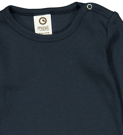 Müsli Bodysuit L/æ - Rib - Cozy Me - Night Blue