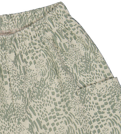 Müsli Shortsit - Leopard Rahti - Soft Green/Runous Green