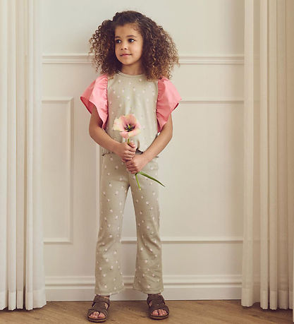 Müsli Trousers - Rib - Pineapple Flared - Soft Green/Poetry Gree