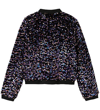 Name It Bomber Jacket - NkfRunica - Purple Corallites w. Sequins