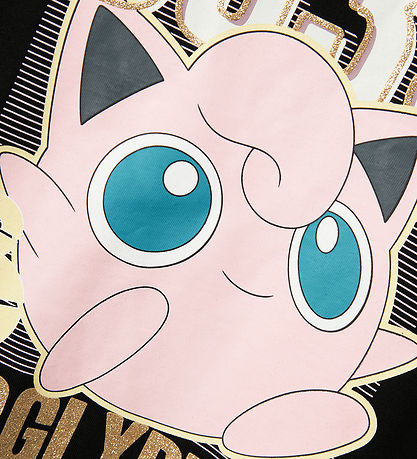 Name It Stuttermabolur - NkfJimini Pokémon - Svart M. Prentað