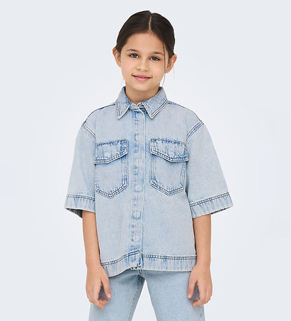 Kids Only Denim Jacket - CookSophie - Light Blue Denim