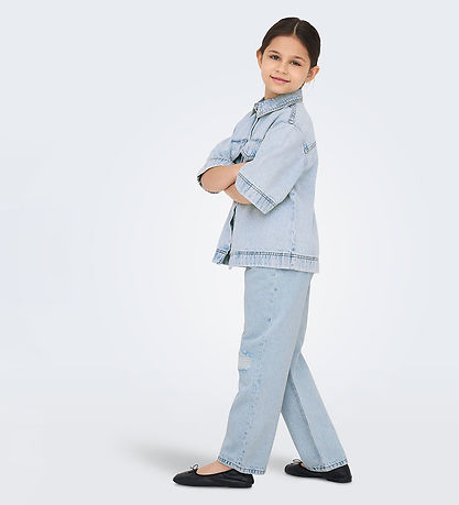 Kids Only Denim Jacket - CookSophie - Light Blue Denim
