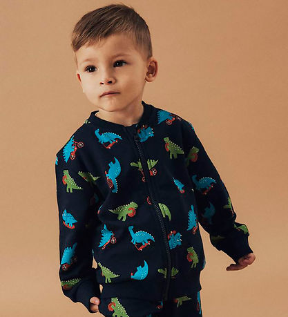 Name It Cardigan - NmmBertillo - Dark Sapphire m. Dinos