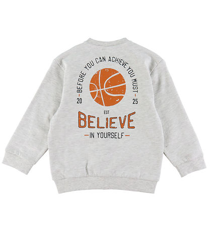 Name It Cardigan - NmmBertillo - Light Grey Melange w. Print