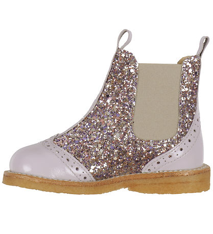Angulus Stígvél - Chelsea - Lilac/Pastel Multi Glitter