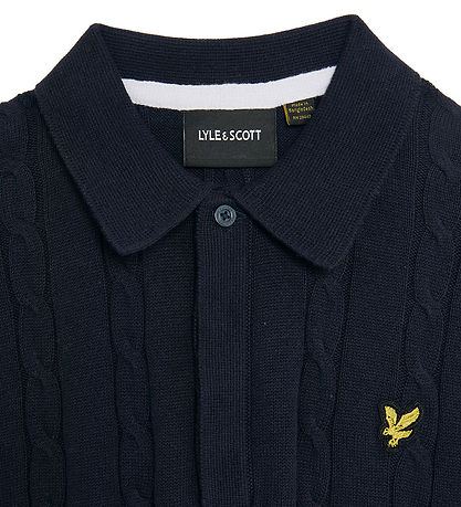 Lyle & Scott Polo - Prjónað - Dark Dökkblátt